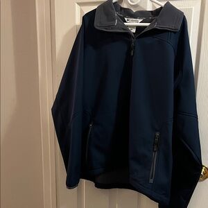 Columbia Dark Blue water resistant Soft shell Jacket